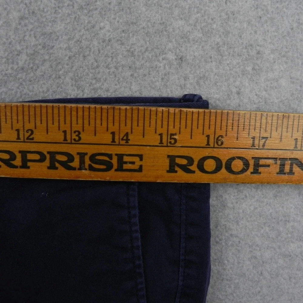 J.Crew Flex Chino Pants Mens 30x30 Slim Fit Navy Blue Stretch Cotton Trousers
